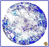 Petrified nr. 01 - Blue over White