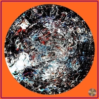 Petrified nr. 17 - Multicolor over Orange