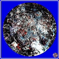 Petrified nr. 22 - Multicolor over Blue