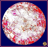 Petrified nr. 50 - Red over Dark Teal